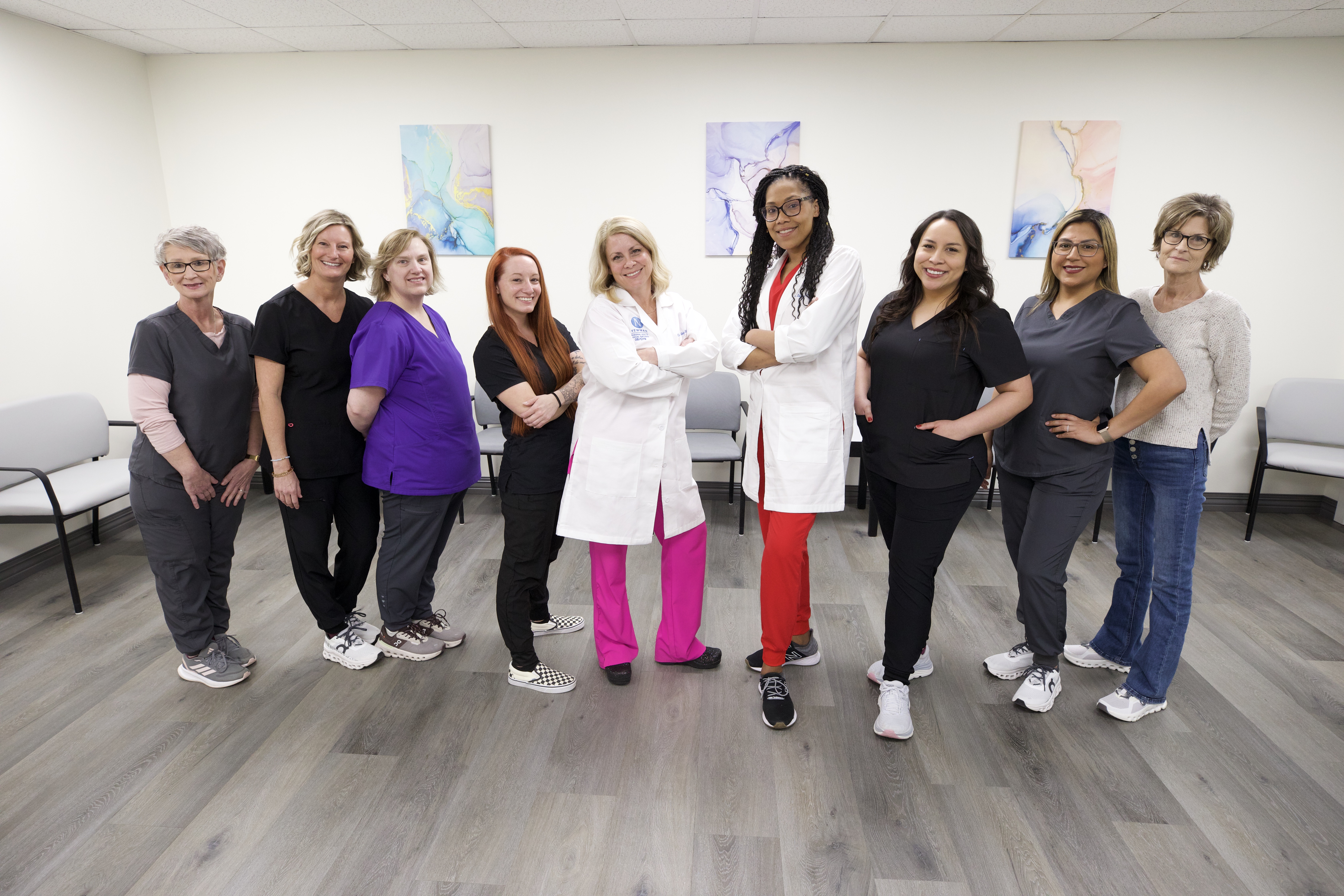 Staff of the obgyn clinic